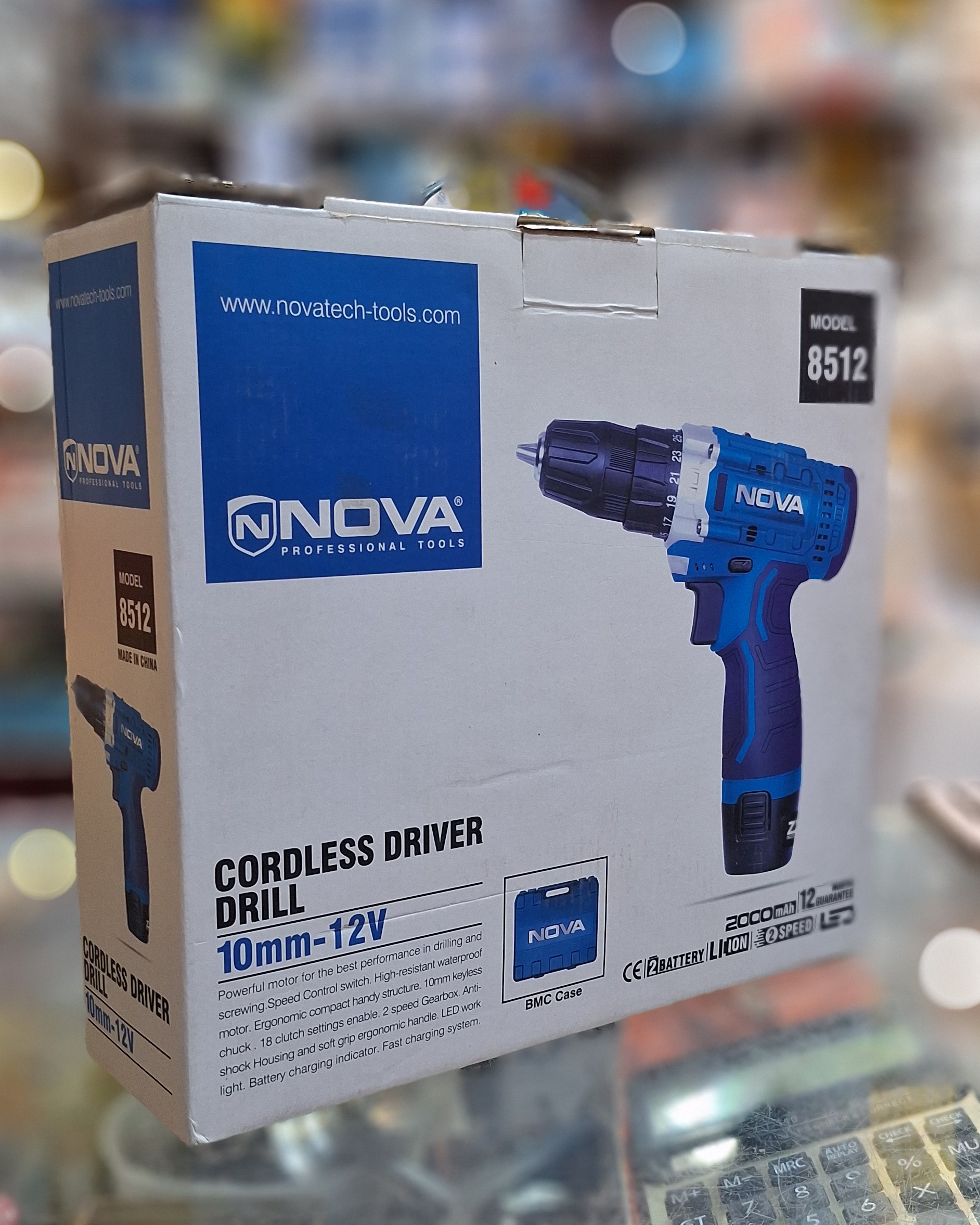 دریل شارژی نوا مدل 8512 اصل با کیفیت عالی