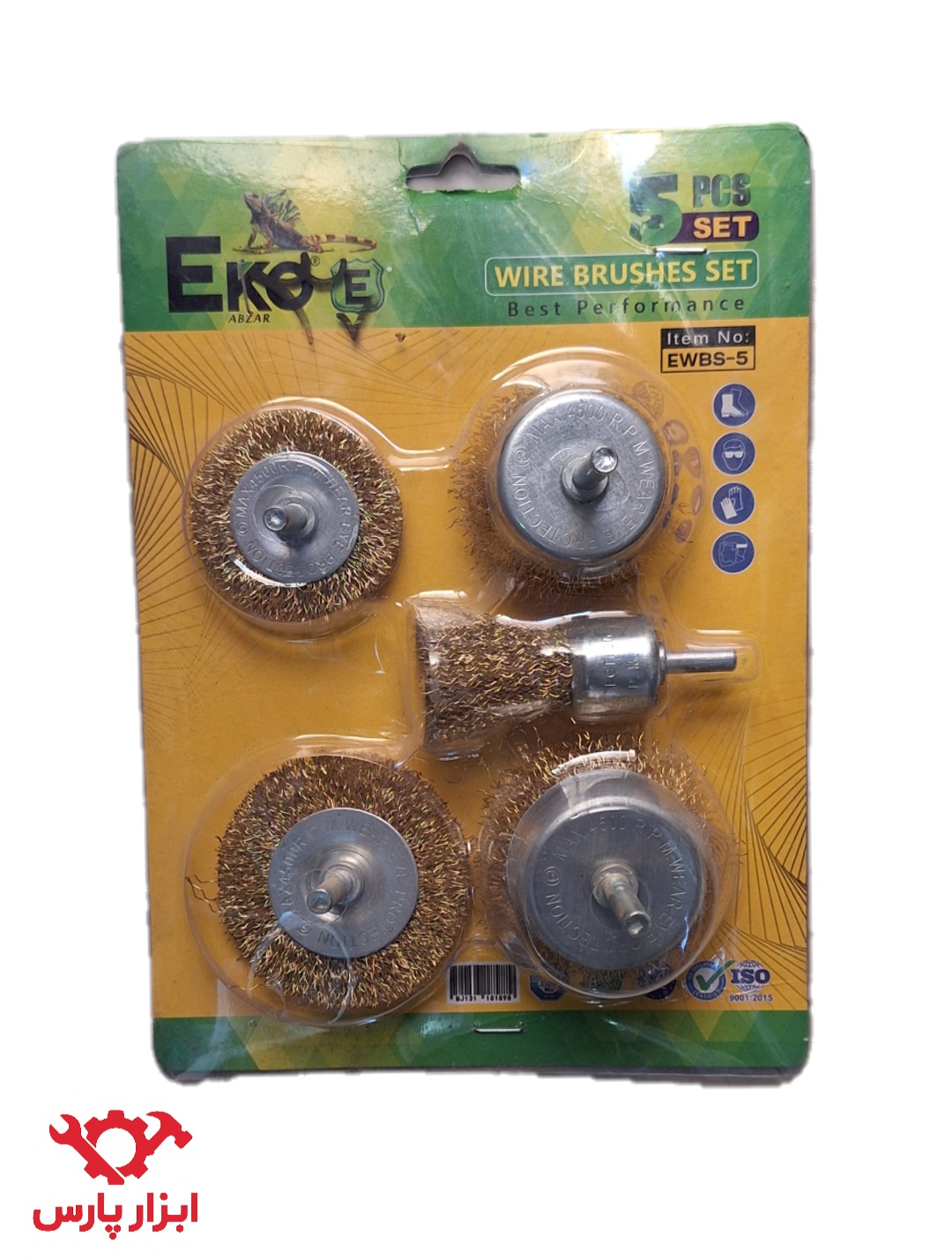 ست فرچه سیمی ۵ عددی EKO مدل EWBS-5